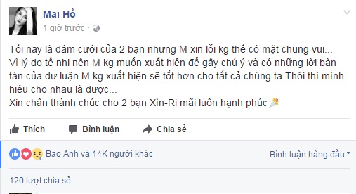 Mai Hồ và Tiến Đạt đều không dự đám cưới Trấn Thành - Hari Won bởi lý do này - Ảnh 1.