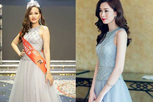 Vừa đăng quang Miss Globe, Khánh Ngân đã bị soi mặc lại váy của Thu Thảo từ năm ngoái - Ảnh 6.