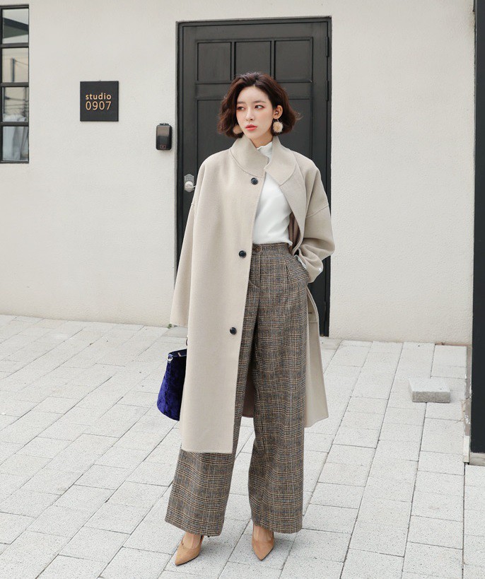 Mua Quần nữ dài ống suông rộng vải lụa phong cách Hàn quốc - Yeep