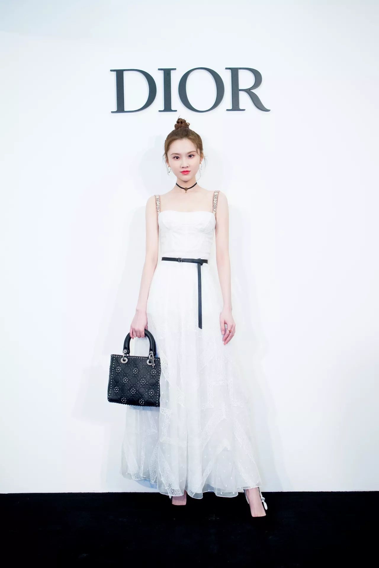 Váy Dior Mid-Length Shirt Dress White and Navy Blue Toile de Jouy Cotton  Voile