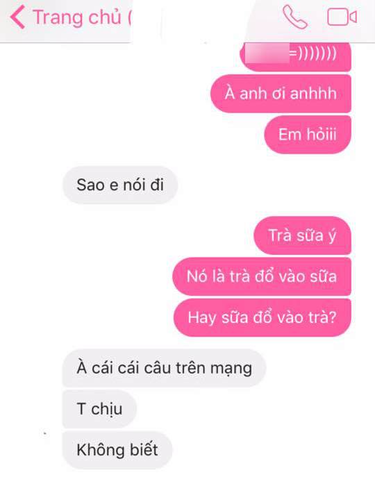 Chết cười với trào lưu thả thính bằng câu hỏi pha trà sữa: Trà sữa là trà đổ vào sữa hay sữa đổ vào trà? - Ảnh 9.