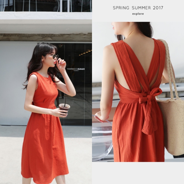 Đầm wrap dress buộc nơ họa tiết kẻ sọc KK107-35 | Thời trang công sở K&K  Fashion