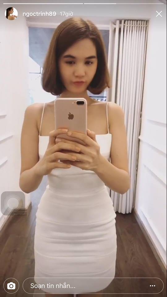 Hoa hậu Jennifer Phạm đẹp như công chúa với tóc xoăn ngắn