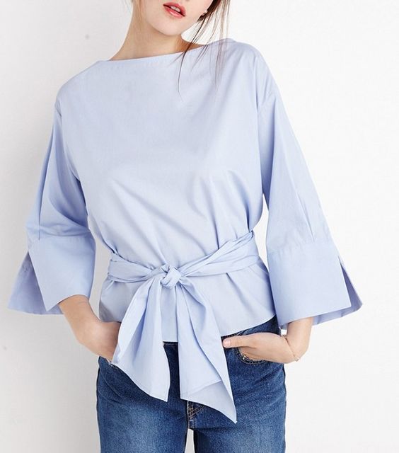 Áo blouse mềm mại cũng có tới 7 cách điệu để các nàng tha hồ chọn - Ảnh 4.