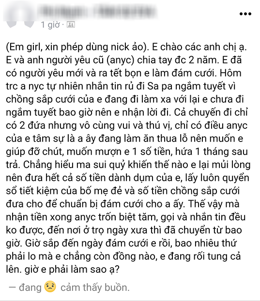 Cô nàng dại trai của năm: sắp cưới đến nơi vẫn đi Sapa hú hí với người yêu cũ, lúc về còn bị vét sạch ví - Ảnh 1.