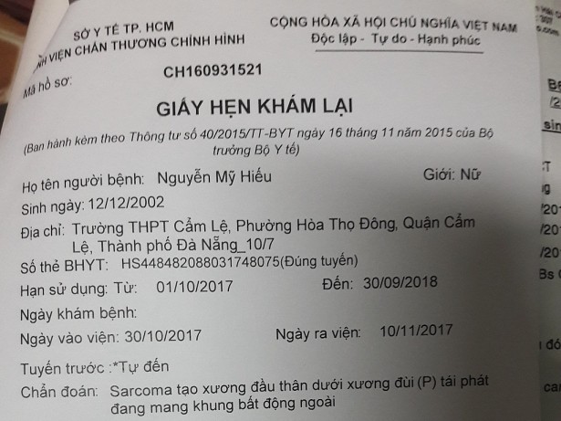 Mẹ vừa mới mất, người cha đau đớn nhìn con gái 15 tuổi mắc bệnh ung thư xương ác tính mà không tiền chữa trị - Ảnh 9.