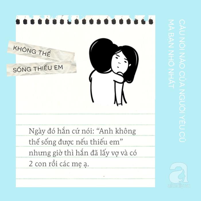 Người yêu cũ có câu nói bất hủ nào, các mẹ còn nhớ không? Người Yêu Cũ Có Câu Nói Bất Hủ Nào, Các Mẹ Còn Nhớ Không?