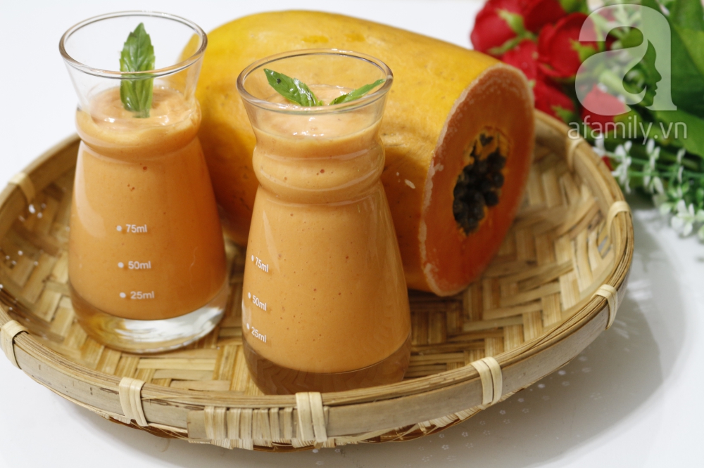 Muốn v&ograve;ng 1 đẹp mỹ m&atilde;n, đừng bỏ qua m&oacute;n sinh tố đu đủ si&ecirc;u ngon n&agrave;y - Ảnh 5.