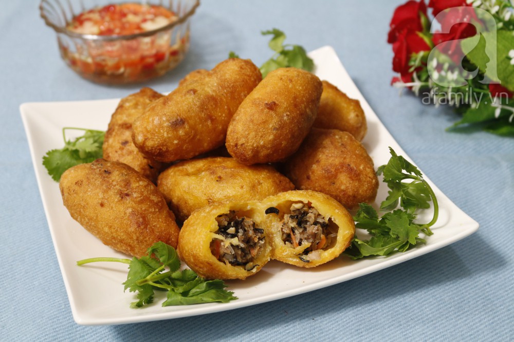 Lạnh rồi làm bánh rán mặn nóng hổi vừa ăn vừa xuýt xoa là nhất