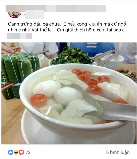 Hết hồn với món canh trứng cà chua đậu phụ theo phong cách đường ai nấy đi - Ảnh 3.