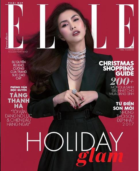 Tăng Thanh Hà trở lại vị thế đại mỹ nhân showbiz Việt khi tái xuất trên trang bìa Elle - Ảnh 1.