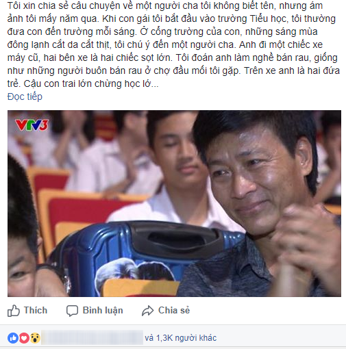 Ngoài Quốc Tuấn, ngoài kia cũng còn nhiều người cha vĩ đại theo một cách khác, như cha nghèo chở con đi học này - Ảnh 1.