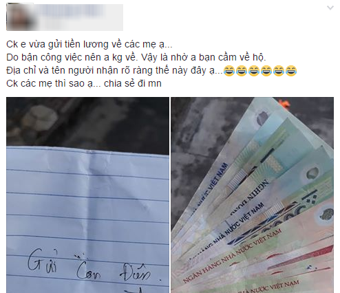 Chồng cống nạp lương cuối tháng, tiện thể gửi thư gọi vợ là con điên, vợ không giận mà còn lên mạng khoe - Ảnh 1. Chồng cống nạp lương cuối tháng, tiện thể gửi thư gọi vợ là con điên, vợ không giận mà còn lên mạng khoe - Ảnh 1.