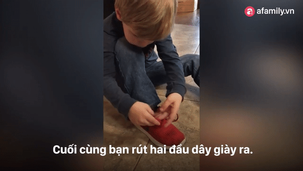 Cậu bé 5 tuổi nổi tiếng sau 1 đêm nhờ cách thắt dây giày dễ như ăn kẹo - Ảnh 4.