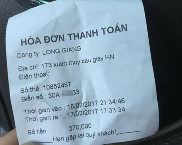 Hà Nội: Tranh cãi việc gửi ô tô qua đêm hết 270 ngàn đồng tại chung cư - Ảnh 2.