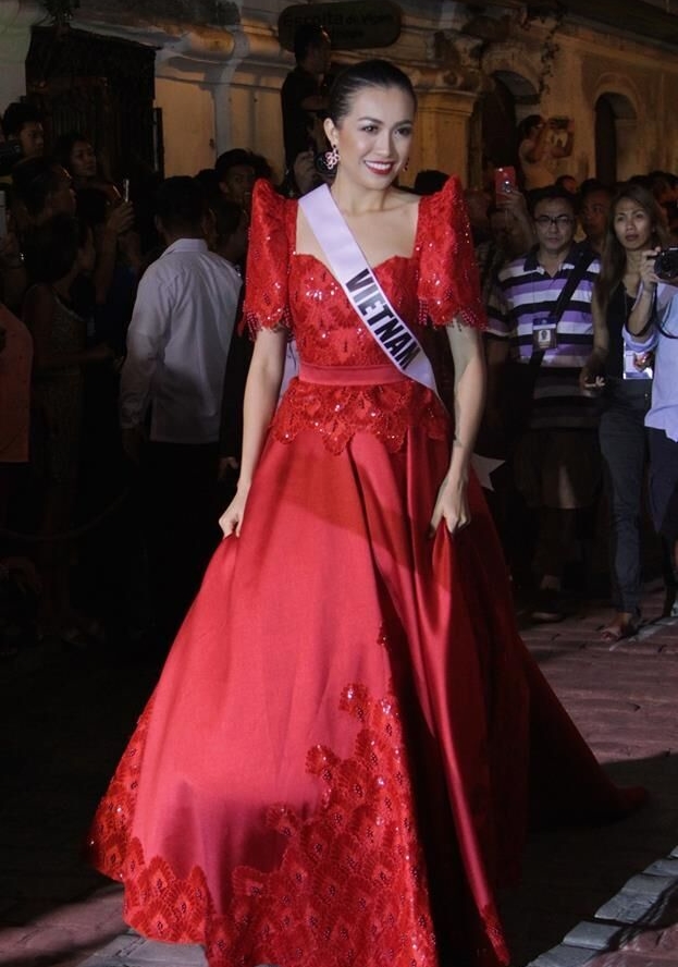 Lệ Hằng đẹp nổi bật khi trình diễn quốc phục Philippines ở Hoa hậu Hoàn vũ - Ảnh 8.