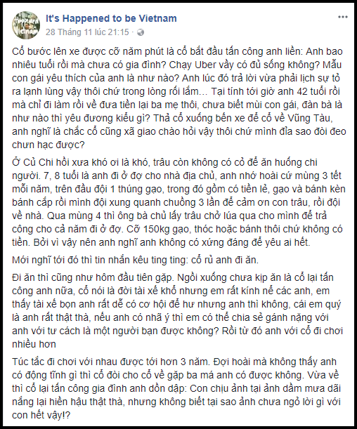 Tối đó, lần đầu tiên trong đời, anh tấn công cổ - Chuyện tình nghìn like của vợ chồng anh tài xế vô danh - Ảnh 2.