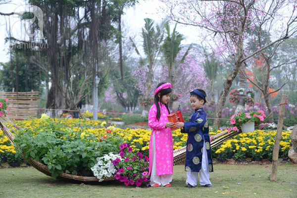 Người Hà Nội đón Tết, du xuân tại lễ hội hoa lớn nhất miền Bắc - Ảnh 8.