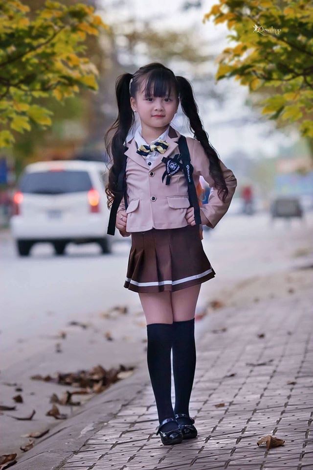 Hoa khôi nhí Tuyên Quang tiếp tục gây sốt trong bộ đồng phục đẹp như nữ sinh Hàn Quốc - Ảnh 12.