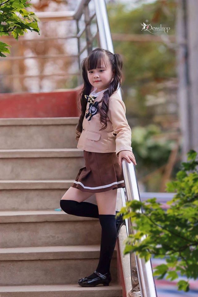 Hoa khôi nhí Tuyên Quang tiếp tục gây sốt trong bộ đồng phục đẹp như nữ sinh Hàn Quốc - Ảnh 14.