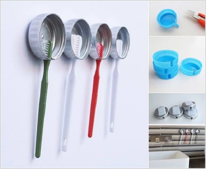 Simple items. Toothbrush Holder. Toothbrush_holder4holes 3d model.