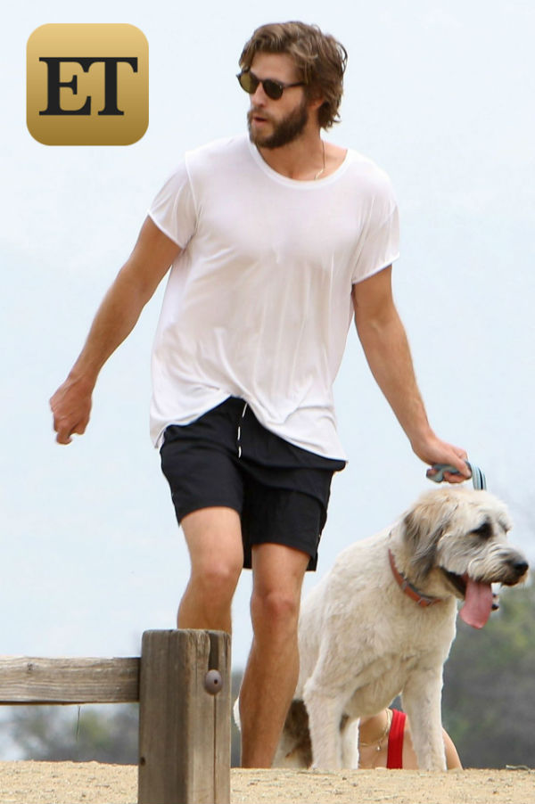 Miley Cyrus khoe thân hình gợi cảm khi đi bộ ngắm cảnh với bạn trai Liam Hemsworth - Ảnh 2.