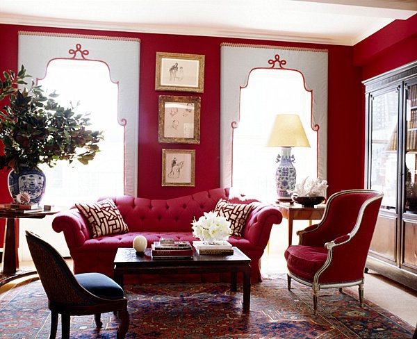 10 cách phối màu đỏ và trắng giúp phòng khách nổi bần bật mà không mất nhiều công sức - Ảnh 3.