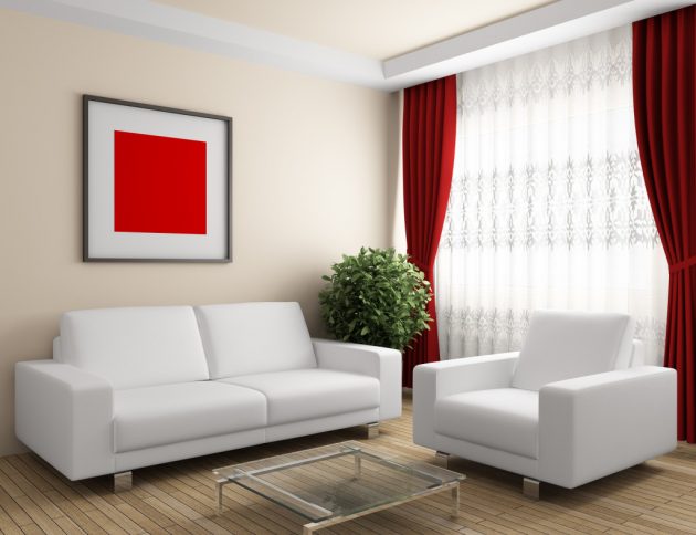 10 cách phối màu đỏ và trắng giúp phòng khách nổi bần bật mà không mất nhiều công sức - Ảnh 8.