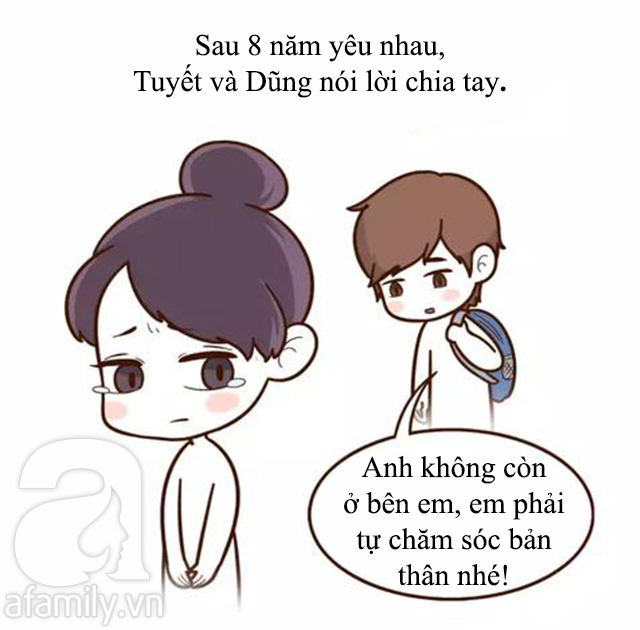 Truyện tranh: Phản ứng bất ngờ của cô gái bị bạn trai bỏ rơi sau 8 năm mặn nồng - Ảnh 1.