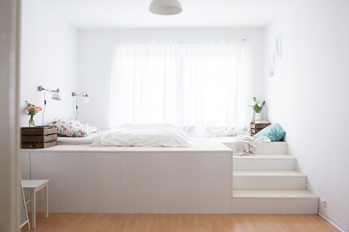 12 thiết kế giường giật cấp giúp phòng ngủ nhỏ rộng hơn