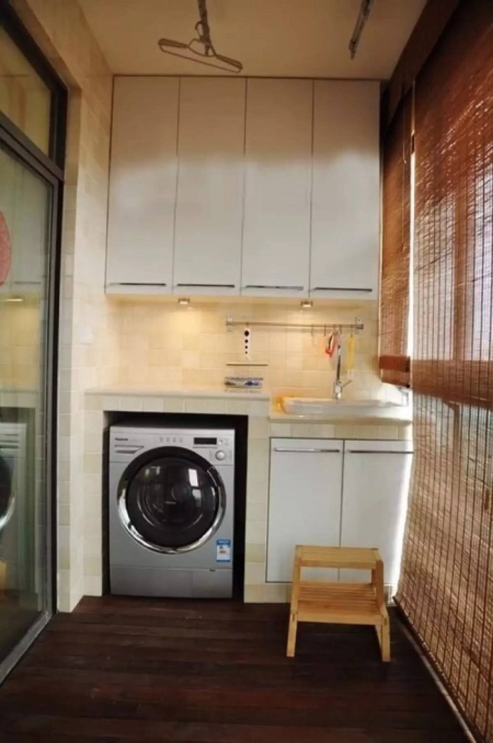 Đặt máy giặt ở ban công – giải pháp cho nhà chung cư