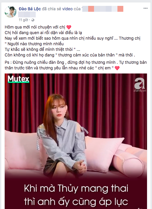 Kh&ocirc;ng chỉ Hồng Quế, Quỳnh Chi, nhiều sao nam cũng đồng cảm với nỗi đau h&ocirc;n nh&acirc;n tan vỡ của Thu Thủy - Ảnh 6.