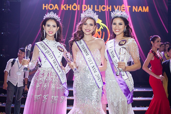 Đỗ Trần Khánh Ngân: Từ cô nàng mờ nhạt bị Kỳ Duyên vượt mặt tại HHVN 2014 đến chủ nhân vương miện Miss Globe 2017 - Ảnh 2.
