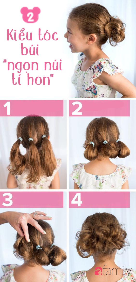 Hướng dẫn 12 kiểu tóc cho bé gái siêu đẹp dễ làm chưa mất tới 7 phút