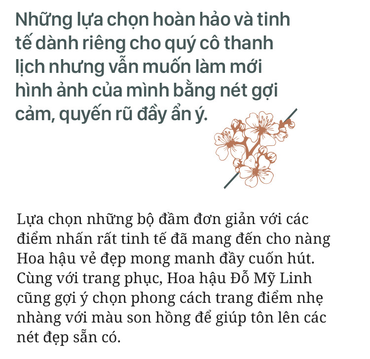 Hoa hậu Đỗ Mỹ Linh khoe nét đẹp ngọt ngào trong những bộ váy chào Xuân mới - Ảnh 1.