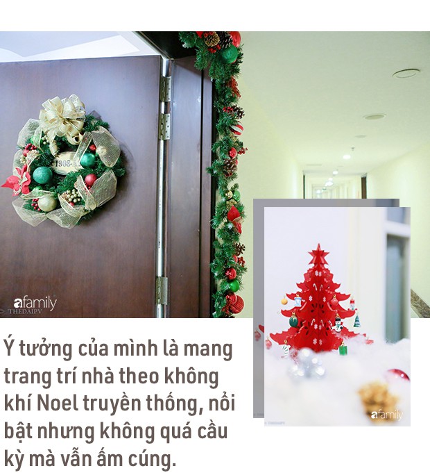 Hai căn hộ được trang trí đậm vị Giáng sinh với chi phí chỉ dưới 10 triệu đồng ở Hà Nội - Ảnh 4.