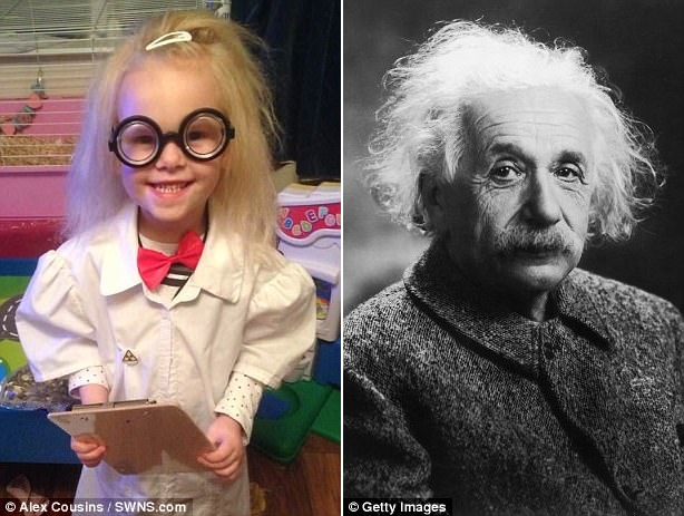 Bé gái có mái tóc bất trị giống hệt nhà bác học Einstein, trên thế giới chỉ 100 người như vậy - Ảnh 2.