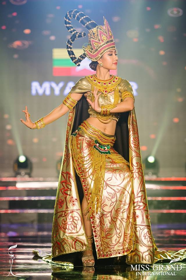 Huyền My tiếp tục giữ vị trí thứ 2 trong phần thi trang phục dân tộc Miss Grand International 2017 - Ảnh 10.