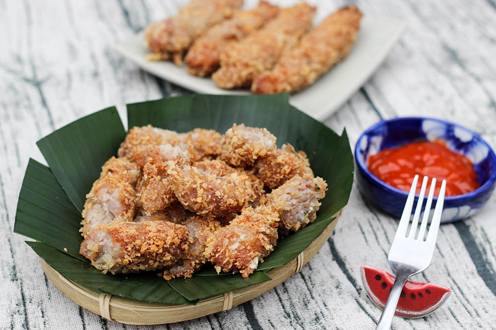 Cách LÀM NEM CHUA RÁN, Cach lam nem chua ran ngon, NEM CHUA RÁN