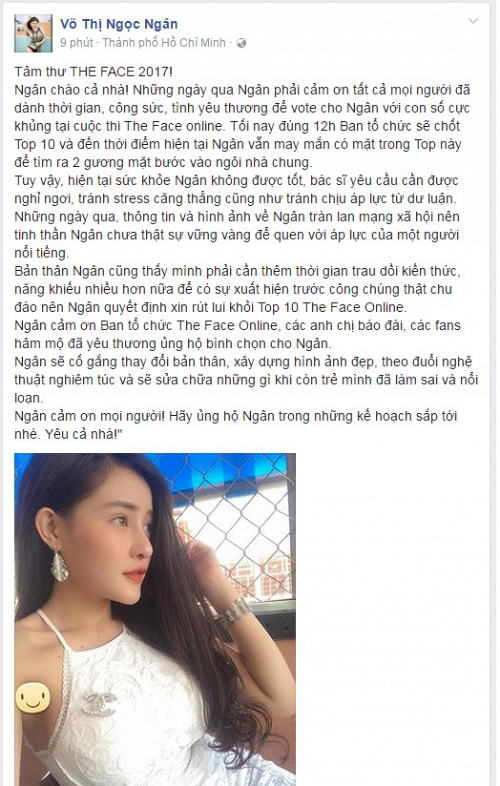 Lọt vào Top 10 The Face 2017, Ngân 98 vẫn gây sốc khi tuyên bố bỏ thi - Ảnh 2.