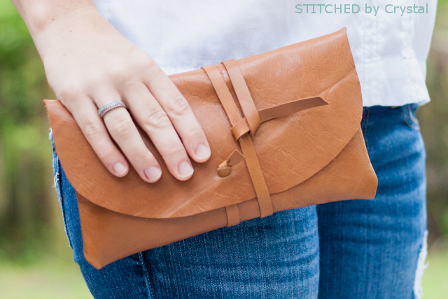 Làm clutch da siêu nhanh siêu cá tính - Ảnh 1.