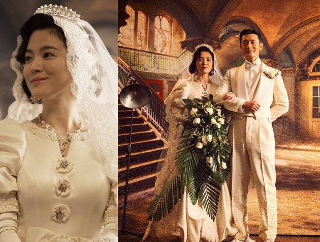 Nhìn lại 4 lần khoác lên mình bộ váy cưới và dự đoán chiếc váy mà Song Hye Kyo sẽ chọn mặc ngày 31 này - Ảnh 4.