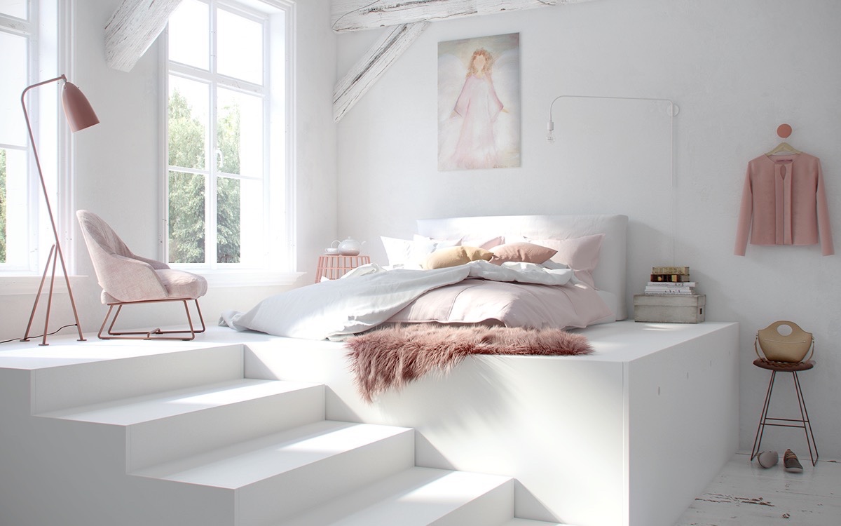 20 mẫu giường ngủ gỗ phong cách tân cổ điển đẹp sang trọng