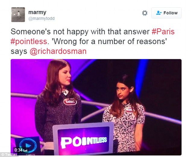 Tự giới thiệu từng đạt điểm A môn địa lý, cô gái phát biểu Paris là đất nước trong gameshow truyền hình Anh - Ảnh 3.