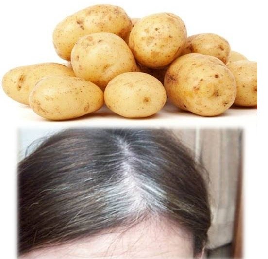 Có lẽ bạn phải đi mua ngay khoai tây về thôi, người ta dùng xong tóc đẹp thế này - Ảnh 2.