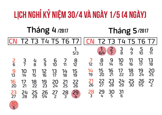 Dịp 30/4 - 1/5 sắp tới: Người lao động được nghỉ liền 4 ngày - Ảnh 1.