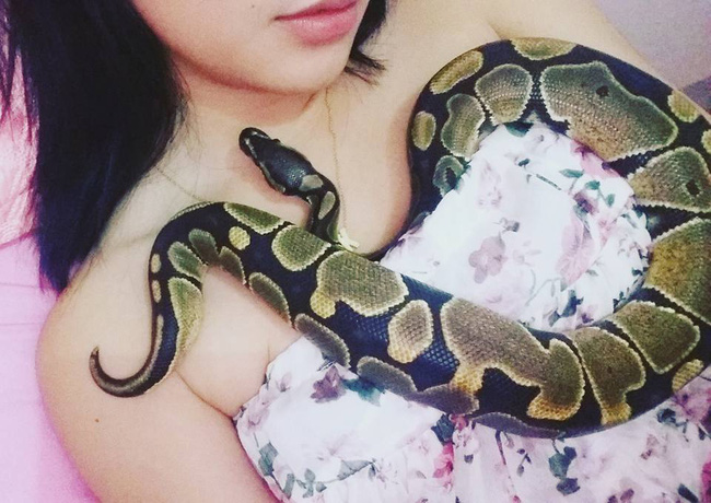 Cô giáo tiểu học nổi tiếng vì xinh và có sở thích dị: ngủ chung với rắn - Ảnh 6.