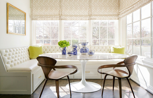 29 mẫu bàn ghế ăn khiến phòng ăn nhà bạn từ nhỏ hóa rộng thênh thang - Ảnh 1.