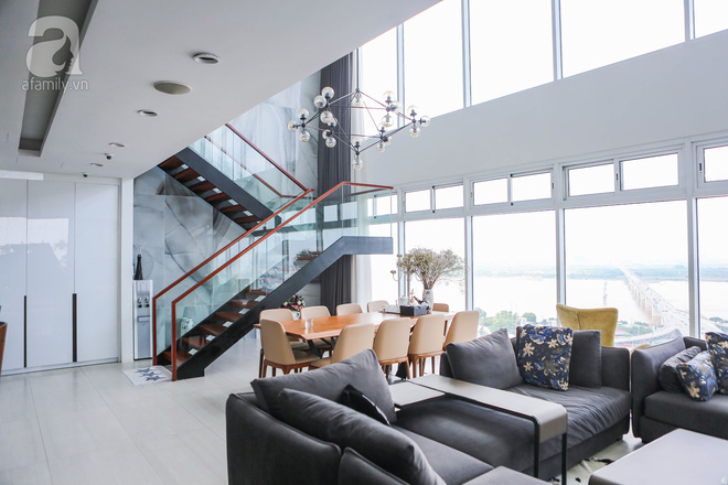 Căn hộ penthouse 300m² với hướng nhìn ra sông Hồng tuyệt đẹp của nữ giám đốc thời  trang - Ảnh 3.