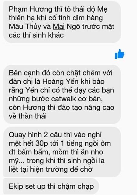 Đoạn tin nhắn hé lộ nghi án Phạm Hương chèn ép Mai Ngô, Mâu Thủy trong Hoa hậu Hoàn vũ - Ảnh 3.